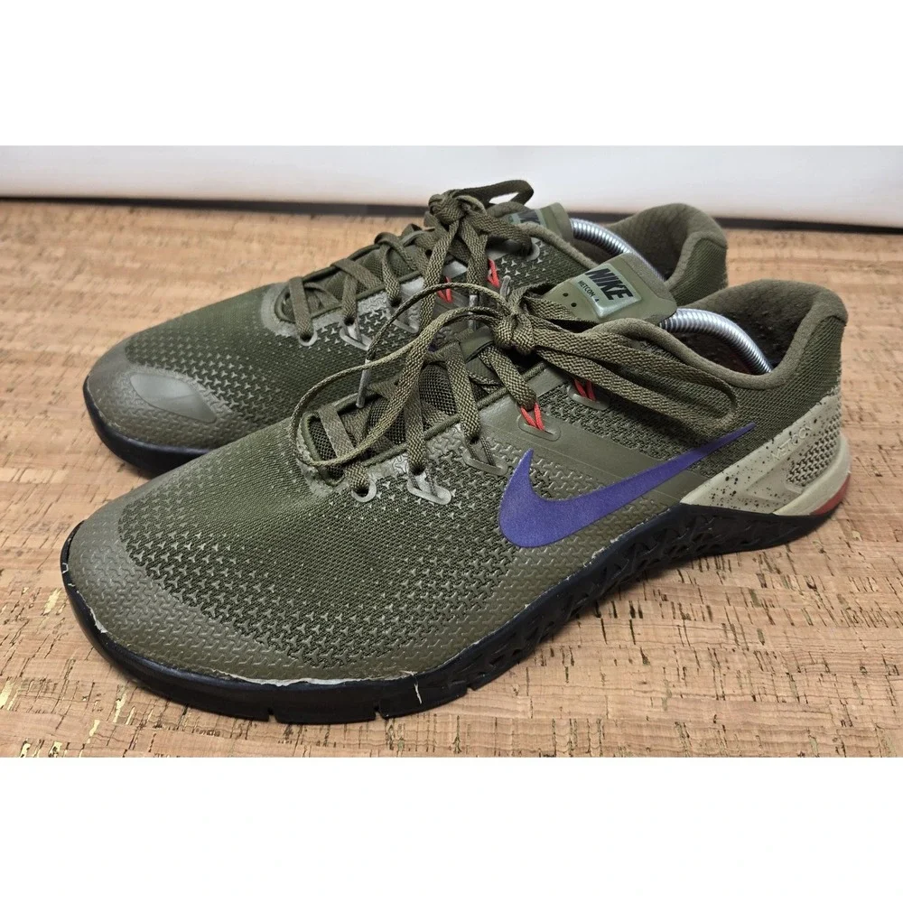 Nike Shoes Metcom 4 Mens 12 Olive Running Athletic Sneakers‎ AH7453-342